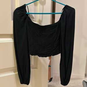 Smocked Long Sleeve Top